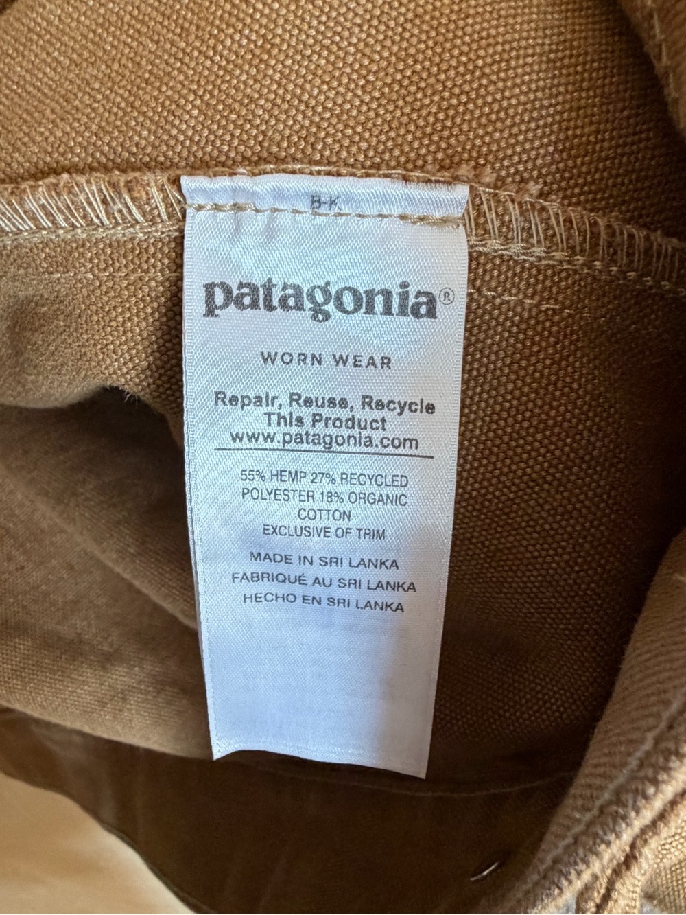 Patagonia Men's Iron Forged Ranch Jacket Hemp & Organic Cotton big & tall size3X - Picture 9 of 12